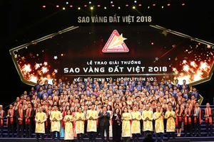 Các doanh nghiệp đạt giải thưởng Sao Vàng đất Việt 2018