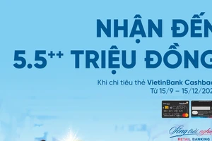 “Vui ra mắt - Cashback x3” từ VietinBank