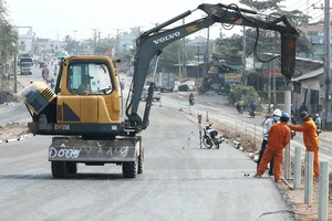 Tăng tốc trên công trình Trung Lương - Mỹ Thuận