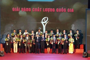 55 doanh nghiệp đoạt giải thưởng vàng chất lượng quốc gia