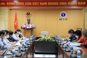 Toàn cảnh buổi làm việc. Ảnh: Bộ Y tế