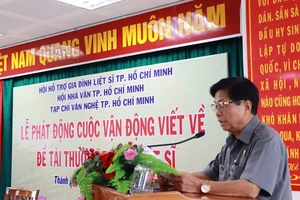 Tổ chức cuộc vận động viết về đề tài thương binh, liệt sĩ