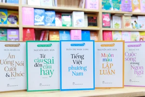 Một số ấn phẩm trong tủ sách “Tiếng Việt giàu đẹp” do những giáo sư đầu ngành ngôn ngữ học thực hiện