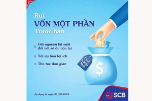 SCB cập nhật tính năng mới “Rút vốn một phần trước hạn”