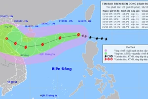 Bão Nesat đã vào Biển Đông trở thành bão số 6 