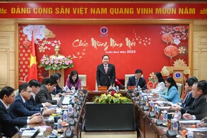 Phó Chủ tịch Thường trực Quốc hội Trần Thanh Mẫn thăm và làm việc với Bộ Y tế. Ảnh: Quochoi