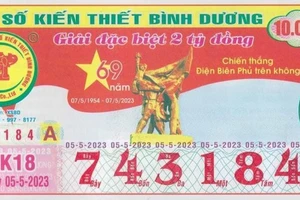 Công ty Xổ số Bình Dương chấn chỉnh việc phát hành vé số in sai sự kiện lịch sử