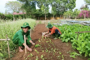 Đội viên Trần Văn Trong luôn cần mẫn trong công việc và quan tâm đến học viên