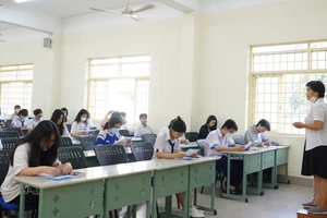 Thí sinh dự thi kỳ thi đánh giá năng lực đợt 1 năm 2023 do Đại học Quốc gia TPHCM tổ chức