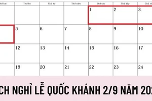 Nghỉ lễ Quốc khánh 4 ngày