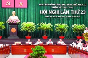 Quang cảnh Hội nghị Ban Chấp hành Đảng bộ TPHCM lần thứ 23. Ảnh: VIỆT DŨNG