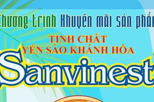 Chương trình khuyến mãi sản phẩm Tinh chất Yến sào Khánh Hòa Sanvinest