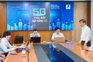 Quang cảnh buổi giao lưu. Ảnh: HOÀNG HÙNG