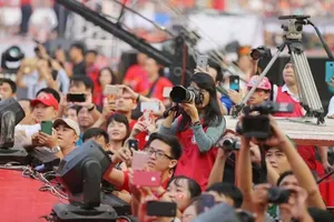 Phiên họp Quốc hội sáng 23-10. Ảnh QUANG PHÚC