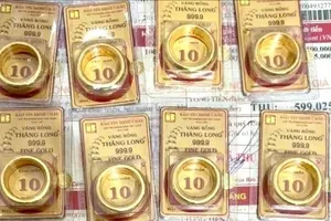 Giá vàng trong nước chiều 30-10 quay đầu tăng trở lại