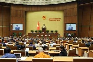 Phó Chủ tịch Quốc hội Nguyễn Đức Hải điều hành phiên họp. Ảnh: QUANG PHÚC 