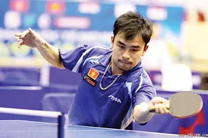 Kinh nghiệm dày dạn của Trần Tuấn Quỳnh sẽ là chỗ dựa cho các tay vợt trẻ trong mục tiêu lật đổ sự thống trị của Singapore Ảnh: HUY THẮNG