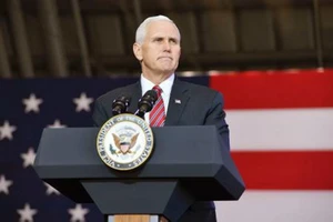 Phó Tổng thống Mỹ Mike Pence. (Ảnh: Kyodo/TTXVN)