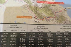 Cần hơn 5 tỷ USD xây dựng tuyến đường sắt Viêng Chăn - Vũng Áng
