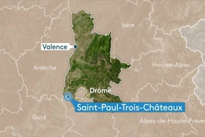 Vị trí xảy ra vụ tấn công bằng dao. (Nguồn: France 3 RA)