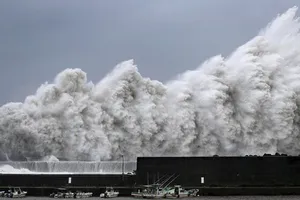 Bão mạnh nhất 25 năm qua đổ bộ Nhật Bản. (Ảnh: Reuters)