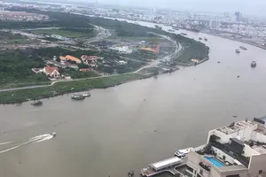 Một đoạn sông Sài Gòn Ảnh: An Minh