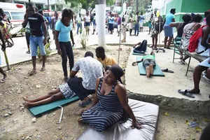 Động đất tại Haiti đã để lại nhiều thiệt hại cả về người và của. (Nguồn: Daily Express)