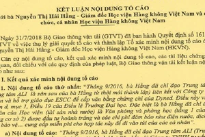 Giám đốc Học viện Hàng không Việt Nam làm thất thoát hơn 3 tỷ đồng