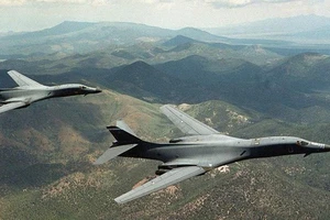 Máy bay ném bom B-1B Lancer của không quân Mỹ. Ảnh: Không quân Mỹ