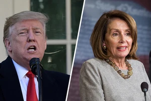 Tổng thống Mỹ Donald Trump và Chủ tịch Hạ viện Nancy Pelosi