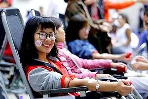 Tưng bừng khai hội hiến máu Xuân hồng 2019