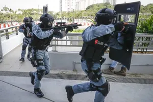 Cảnh sát Malaysia. (Nguồn: The Indian Express)