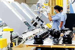 Một nhà máy sản xuất thiết bị điện tử ở Indonesia