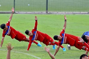 Bài tập nâng thể lực, sức bền cho đội hình U22 Việt Nam. 