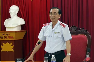 Phó tổng Thanh tra Chính phủ Đặng Công Huẩn phát biểu tại lễ công bố quyết định thanh tra. Ảnh: Thanhtra.gov.vn