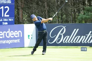 Golfer Nguyễn Văn Thống thi đấu tại giải Pro-Ams Scottish Open 2017. Ảnh: TẠ HOÀNG NGUYÊN
