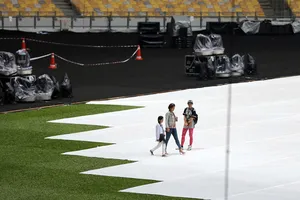 BTC SEA Games 29 diễn tập buổi khai mạc vào chiều qua. Ảnh: Dũng Phương