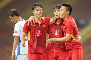 U22 Việt Nam có thêm trận thắng đậm thứ 3. Ảnh: Dũng Phương