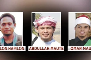 Isnilon Hapilon, Abdullah Maute và Omar Maute. Ảnh: ABS - CBN