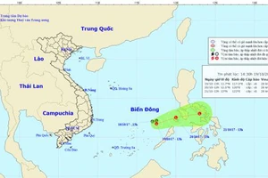 Đường đi và vị trí cơn bão