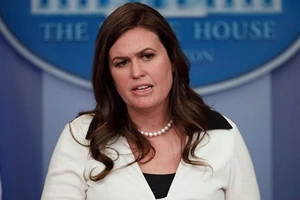 Thư ký báo chí Nhà Trắng Sarah Sanders. Nguồn: AP