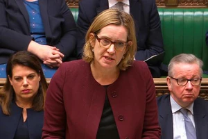 Bộ trưởng Bộ Nội vụ Anh Amber Rudd vừa xin từ chức. Ảnh: REUTERS