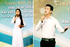 Hai trong số các thí sinh nổi bật tại vòng thi ở Cần Thơ