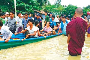 Sơ tán dân do vỡ đập thủy lợi tại Myanmar