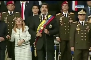 Vào tháng 8, Tổng thống Venezuela Nicolas Maduro thoát chết trong vụ ám sát bằng máy bay không người lái mang thuốc nổ. Ảnh: Reuters