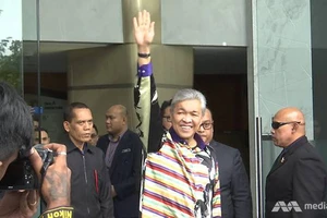 Cựu Phó Thủ tướng Malaysia Ahmad Zahid Hamidi đến văn phòng Ủy ban Chống Tham nhũng Malaysia (MACC) ngày 18-10-2018. MEDIACORP