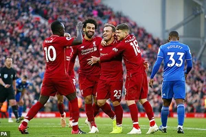 Liverpool trong chiến thắng 4 - 1 trước Cardiff