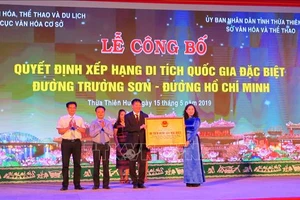 Tiếp nhận Bằng Xếp hạng Di tích Quốc gia đặc biệt Đường Trường Sơn - Đường Hồ Chí Minh