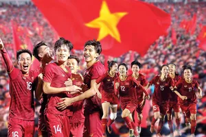 Hai đội tuyển bóng đá nam và nữ đều đoạt Huy chương vàng tại SEA Games 30. Ảnh: DŨNG PHƯƠNG - Đồ họa: HỮU VI