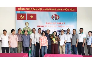 Chi bộ chung cư CBD (phường Thạnh Mỹ Lợi) vừa được thành lập. Ảnh: BÌNH NGUYỄN